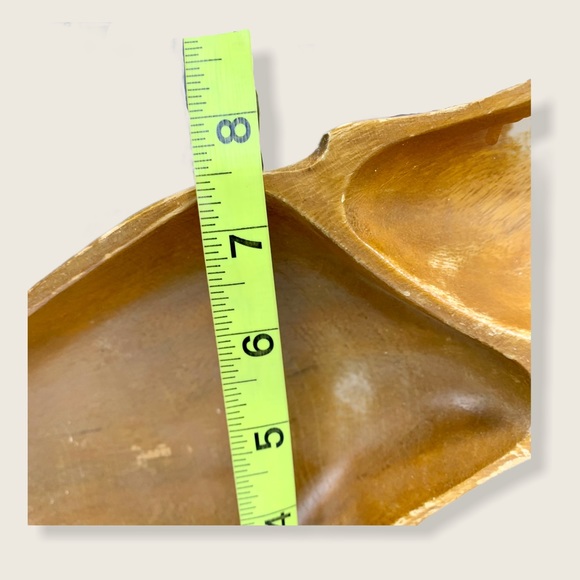 Vintage Monkey Pod Wood Dish - Picture 3 of 5